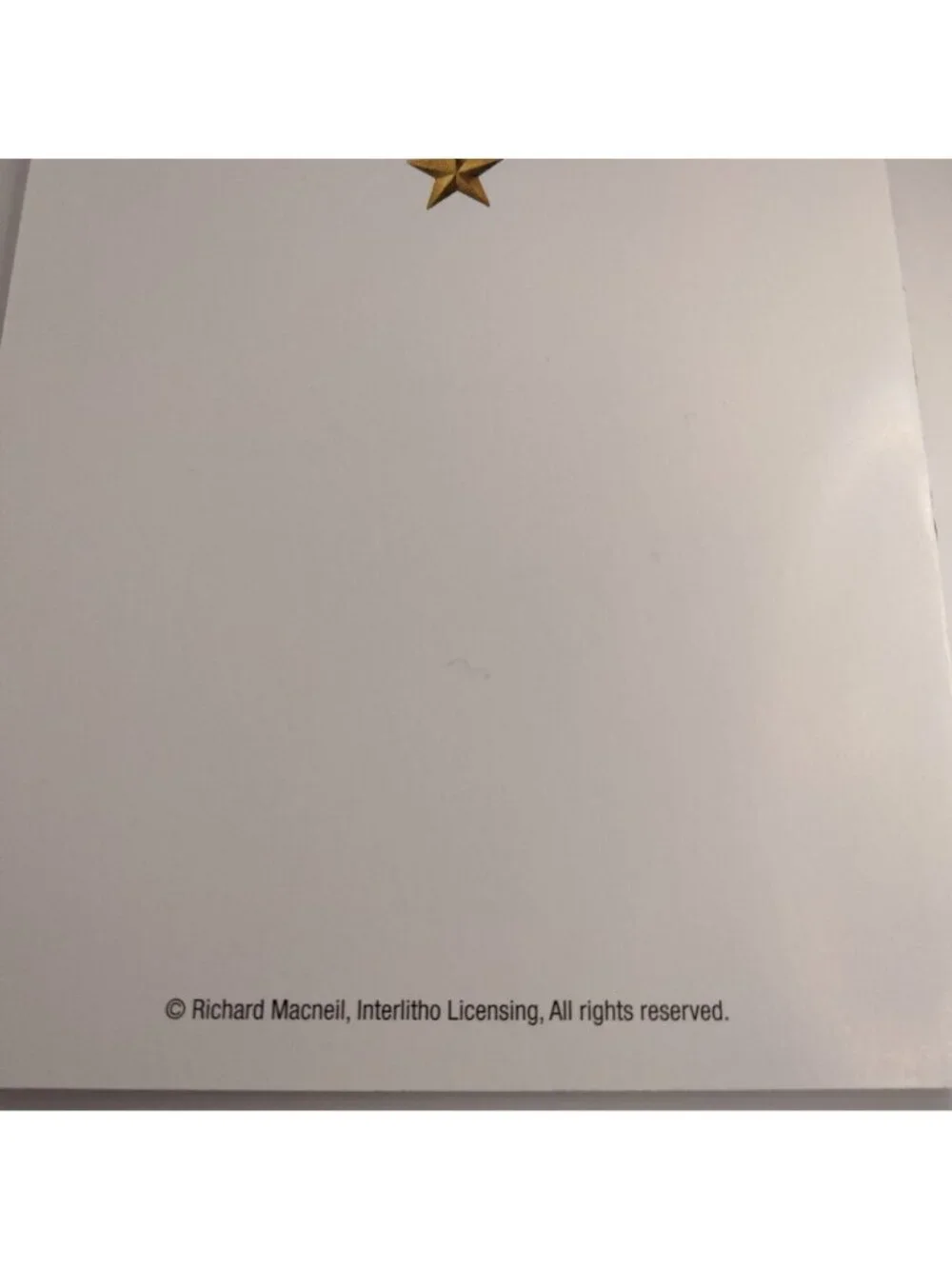 Merry Christmas Greeting Card  Richard Macneil Envelope Snowman Home Miracles